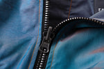 Metallic Poncho Jacket - Reversible Front