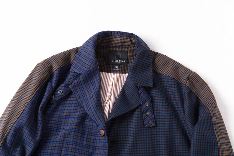 Two-Tone Tweed Pattern Jacket