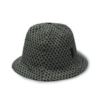 Reversible Lampshade Bucket Hat - Dark Green Chevron