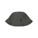 Reversible Lampshade Bucket Hat - Dark Green Chevron