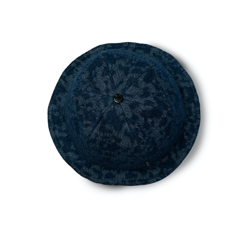 Reversible Lampshade Bucket Hat - Contrasting Denim