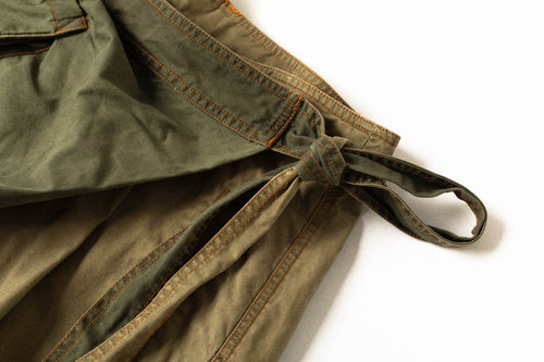 Wrap Pants - Green Contrast