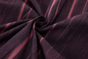 Vertical Stripe Button Up – Deep Burgundy & Rose, Relaxed Fit