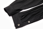 Asymmetrical Split Button Up - Midnight