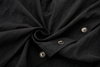 Asymmetrical Split Button Up - Midnight