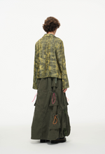 Color Pop Pull-Tie Cargo Skirt