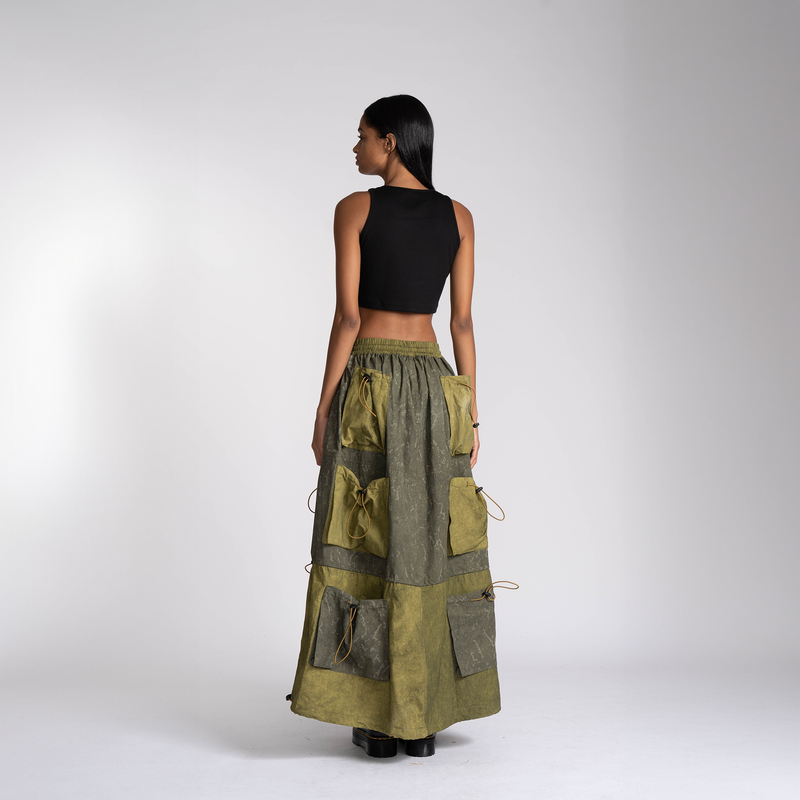 Marble Dyed Cargo Skirt – FRIED RICE SHOP Marble Dyed Cargo Skirt – FRIED RICE SHOP