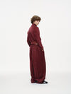 Velour Tracksuit Pants – Deep Rouge