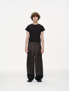 Contour Pleated Trousers – Sable Grey, Relaxed Fit