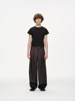 Contour Pleated Trousers – Sable Grey, Relaxed Fit