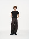 Contour Pleated Trousers – Sable Grey, Relaxed Fit