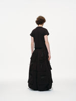 Yemi Cargo Pants – Extra Wide Leg, Multi-Pocket, Midnight