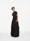 Yemi Cargo Pants – Extra Wide Leg, Multi-Pocket, Midnight
