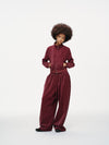 Velour Tracksuit Top – Deep Rouge
