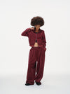 Velour Tracksuit Top – Deep Rouge