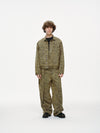 Kota Light Denim Motor Jacket – Subtle Washed Brown Camo