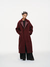 Mulberry Long Coat - Oxblood
