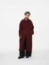 Mulberry Long Coat - Oxblood