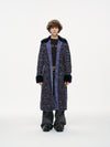 Ultraviolet Tweed Long Coat