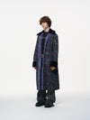 Ultraviolet Tweed Long Coat
