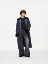 Ultraviolet Tweed Long Coat