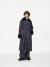 Ultraviolet Tweed Long Coat