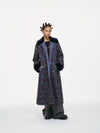 Ultraviolet Tweed Long Coat