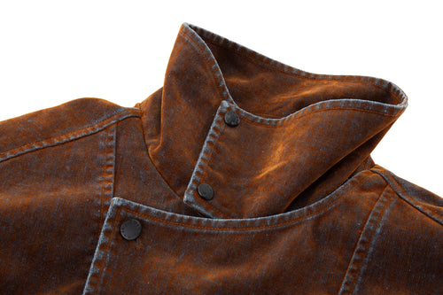 Rust Iridescent Denim Jacket