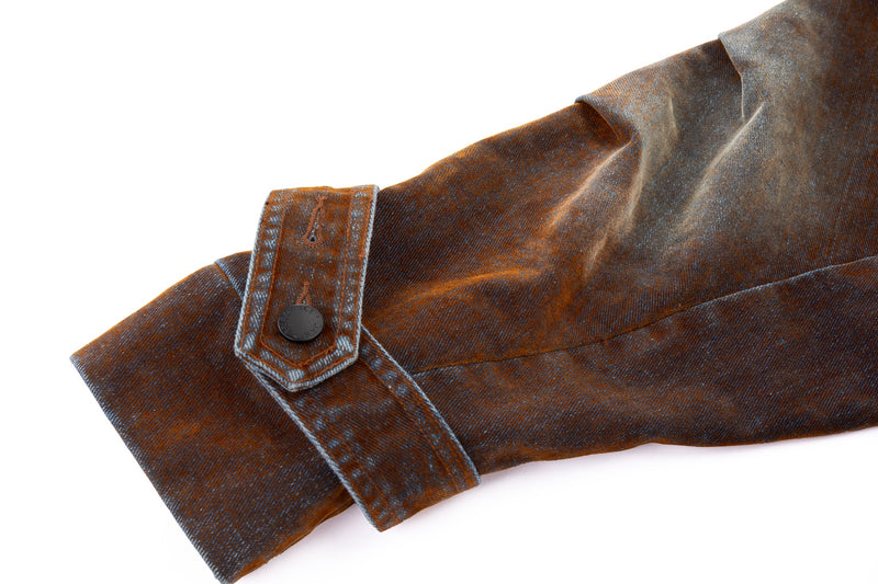 Rust Iridescent Denim Jacket – FRIED RICE SHOP