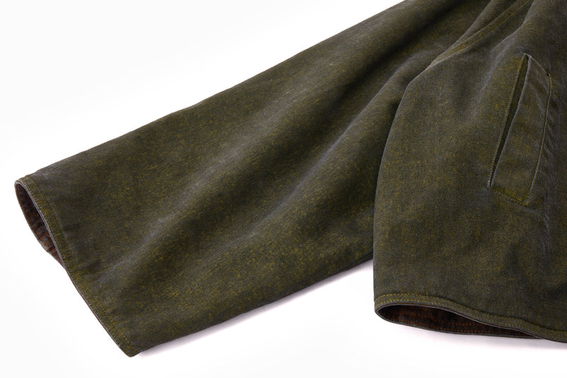 Reversible Dolman Coat – Olive & Brown – FRIED RICE SHOP