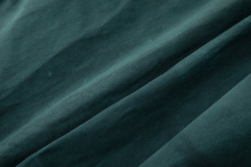 Waxed Wide Leg Pants - Jade Green, Light Wax