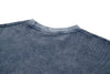 Embroidered Waffle Tee - Indigo