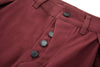 Sashiko Wide Leg - Oxblood