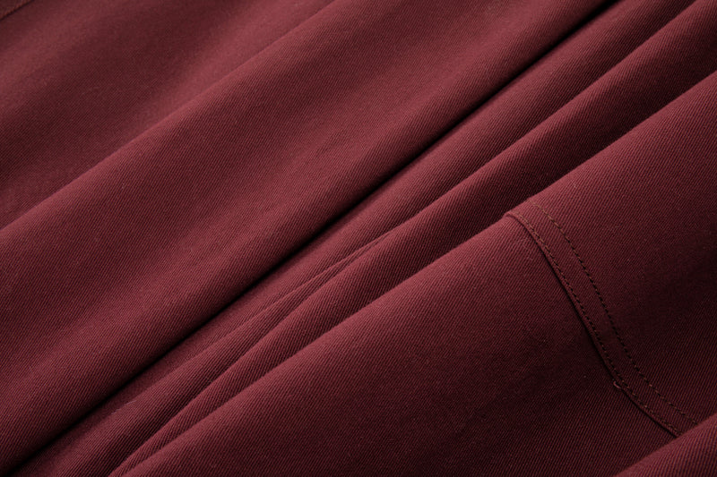 Sashiko Wide Leg - Oxblood