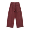 Sashiko Wide Leg - Oxblood