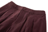Contour Pleated Trousers – Oxblood, Relaxed Fit