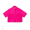 Candy Wrap Sheer Cropped Button Up