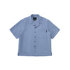 Slate Blue Short Sleeve Shirt – Textured, Relaxed Fit
