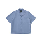 Slate Blue Short Sleeve Shirt – Textured, Relaxed Fit