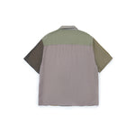 Wave Panel Short Sleeve Shirt – Earth Tone Mix