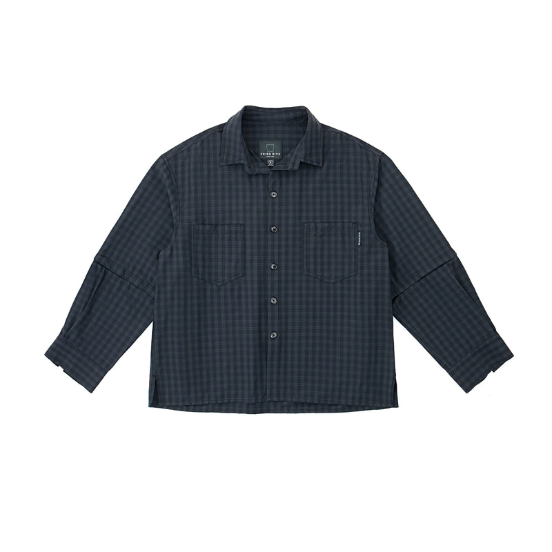 Gingham Convertible Overshirt