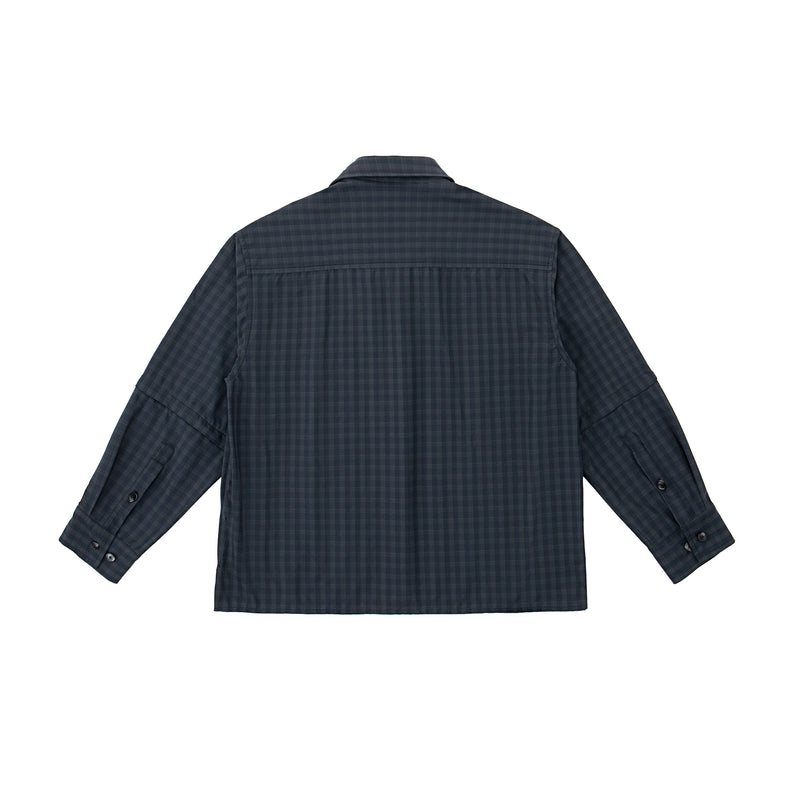 Gingham Convertible Overshirt