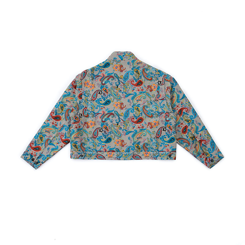 Multicolor Paisley Moto Jacket