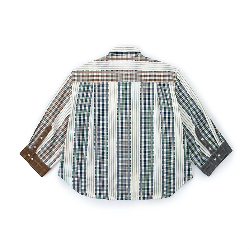 Oversized Patchwork Summer Shirt