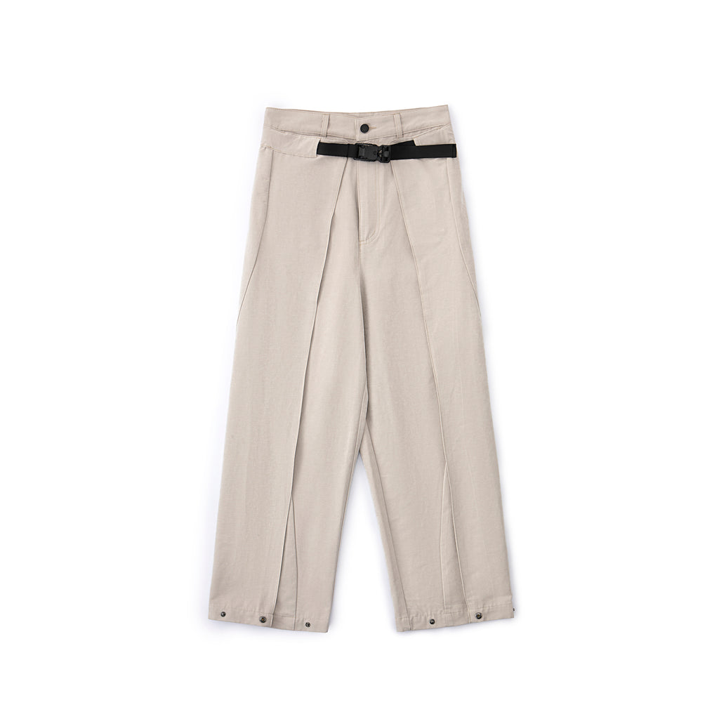 【SATIIIZ】Bryn wrap wide pants Brin Wrap Wide Pants - satiiiz