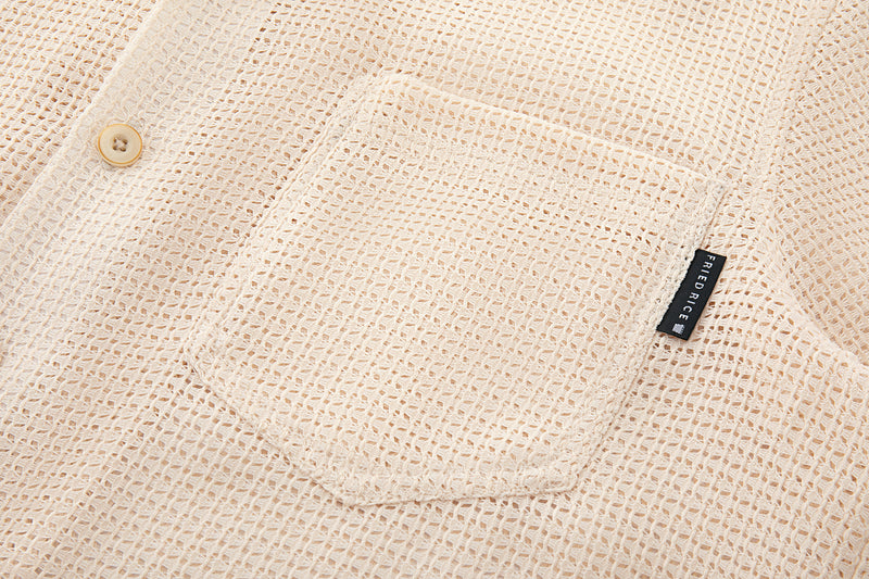 Kumo Open Weave Mesh Summer Shirt