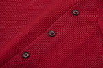 Deep Currant Open Weave Mesh Shirt
