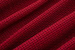 Deep Currant Open Weave Mesh Shirt