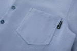 Slate Blue Short Sleeve Shirt – Textured, Relaxed Fit