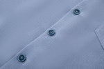 Slate Blue Short Sleeve Shirt – Textured, Relaxed Fit